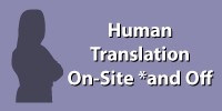 Human Translation onsite and off